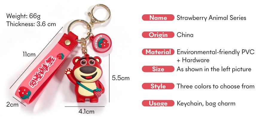 cartoon character keychain custom 2